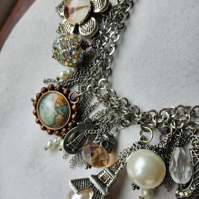 Sale Photo Thumbnail #553: 16 inch, a  fun statement necklace.