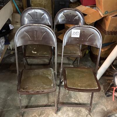 4 Vintage Folding Chairs