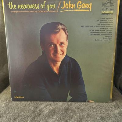 Sale Photo Thumbnail #432: "The Nearness Of You" by John Gary. 
Details about the album include:
Artist: John Gary.
Album Title: The Nearness Of You.
Arranged and Conducted by: Gordon Jenkins.
Record Label: RCA Victor Dynagroove Recording.
Release Year: 1965.
Format: LP (Long Play)