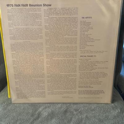 Sale Photo Thumbnail #235: "CMA Presents The 4th Annual Fan Fair Reunion Show", a live recording from the 1975 Fan Fair held in Nashville, Tennessee. 
Here's more information about this vintage album:
Event: It captures performances from the 4th Annual Fan Fair, an event establishe