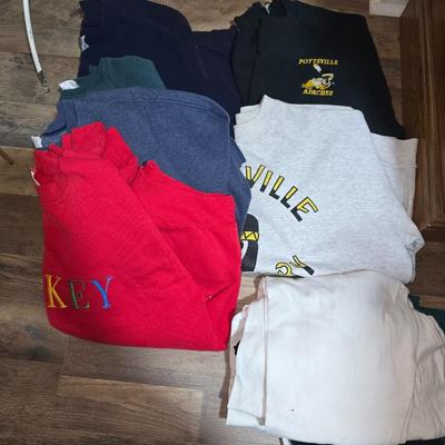 Sweaters and shorts