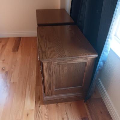 2 MATCHING TWO DRAWER NIGHT STANDS
