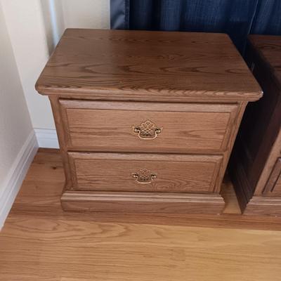 2 MATCHING TWO DRAWER NIGHT STANDS