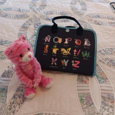 TODDLER SOFT SIDED ACTIVITY BOOK AND PLUSH BEAR