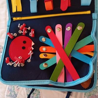TODDLER SOFT SIDED ACTIVITY BOOK AND PLUSH BEAR