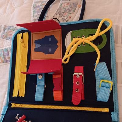 TODDLER SOFT SIDED ACTIVITY BOOK AND PLUSH BEAR