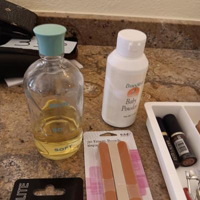 AN ASSORTMENT OF MAKEUP AND NAIL CARE