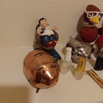 PIGGY BANKS, BOBBLE HEADS, PERFUME AND MORE