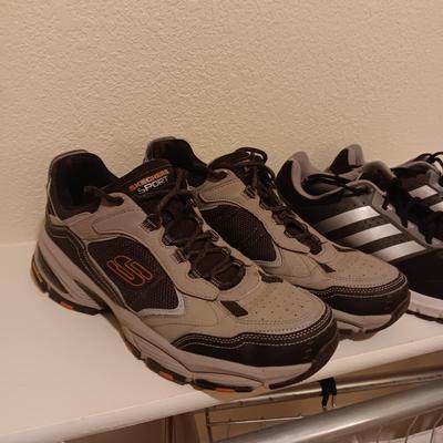MENS SKECHERS AND ADIDAS SHOES SIZE 13