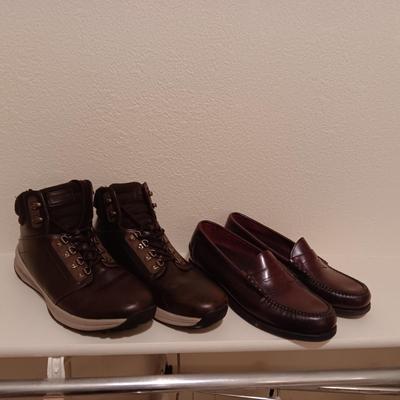 MENS ROCKPORT DRESS SHOES AND KHOMBU SHOES BOTH SIZE 13