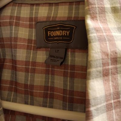 MENS SHORT AND LONG SLEEVE BUTTON UP SHIRTS SIZE LARGE