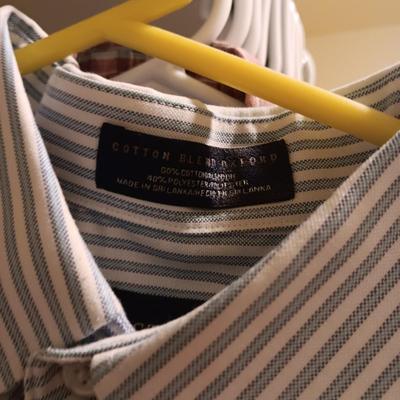 MENS SHORT AND LONG SLEEVE BUTTON UP SHIRTS SIZE LARGE