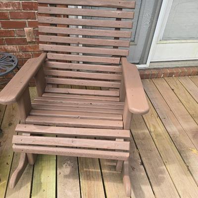 Wood rocker