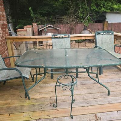 Patio set 4 chairs