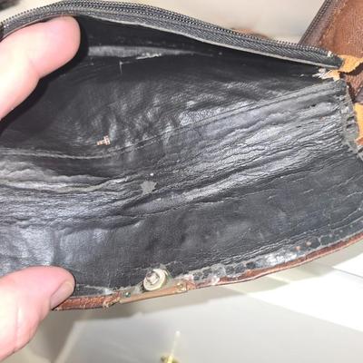 Sunflower leather wallet and purse