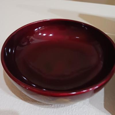 NAGAOKA YO-KO JAPANESE LACQUER WARE AND CLAY VESSEL