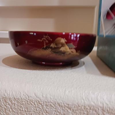 NAGAOKA YO-KO JAPANESE LACQUER WARE AND CLAY VESSEL