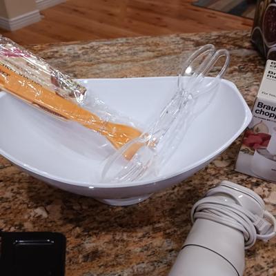 ELECTRIC ALL PURPOSE COOKER, HAND MIXER, SALAD BOWL AND MORE