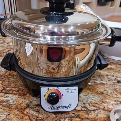 ELECTRIC ALL PURPOSE COOKER, HAND MIXER, SALAD BOWL AND MORE