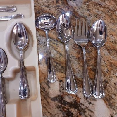 ARGENT ORFEVRES FLATWARE WITH EXTRAS