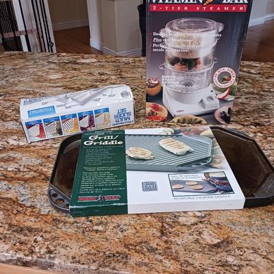 VITAMIN BAR STEAMER, MULTI SLICER & GRILL/GRIDDLE