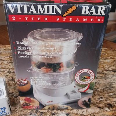 VITAMIN BAR STEAMER, MULTI SLICER & GRILL/GRIDDLE