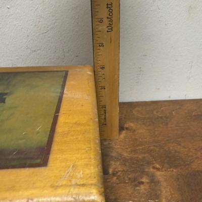 Vintage Ornate Wooden Cigar Box