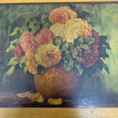 Vintage Ornate Wooden Cigar Box
