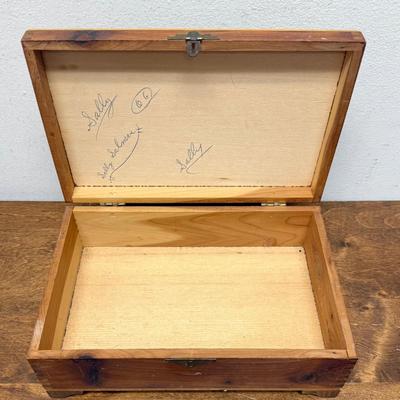 Vintage Ornate Wooden Cigar Box