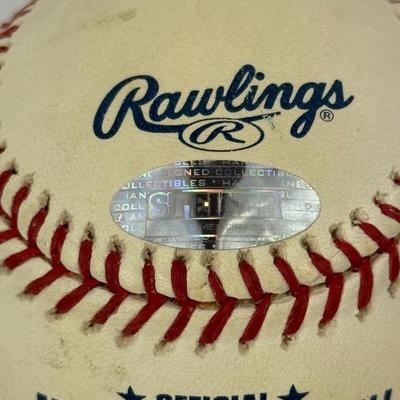 Lot 1: Hank Aaron Autographed Official MLB Baseball