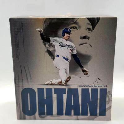 Lot 4: Los Angeles Dodgers 50/50 Shohei Ohtani 2025 SGA Dodgers Bobblehead