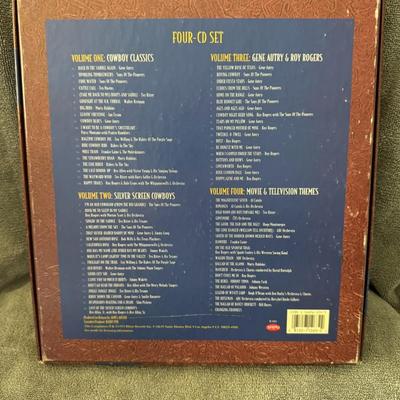 Sale Photo Thumbnail #323: Songs of the West Collector's  compilation of classic Western and cowboy-themed music. 
Here's more information about this product:
Content: This box set features a wide range of songs, including traditional cowboy classics, tunes from Hollywood Western f