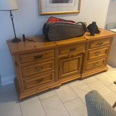 Solid wood dresser
