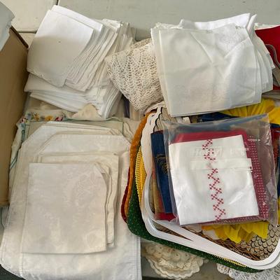 G379 Large Assortment of Linens