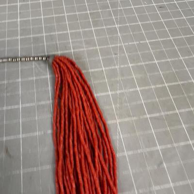 Sale Photo Thumbnail #163: 32" Long. With Silver Clasp. Has about 28 strands on it. THIS IS A NICE WEARABLE PIECE!!!!! 