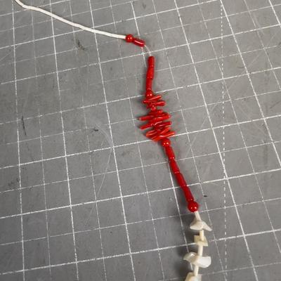 Sale Photo Thumbnail #178: 30" Tied native bead work. NOT finished or hand made waiting for a clasp so it can be worn. 