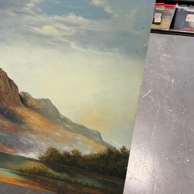 Sale Photo Thumbnail #469: No Frame.  Measures 54 x 38 Came from the CLIFF LODGE at Snowbird. 