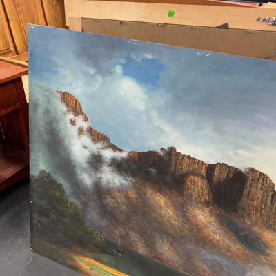 Sale Photo Thumbnail #470: No Frame.  Measures 54 x 38 Came from the CLIFF LODGE at Snowbird. 