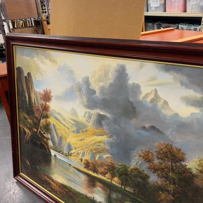 Sale Photo Thumbnail #473: Framed. Measures 54 x 38 Came from the CLIFF LODGE at Snowbird. 