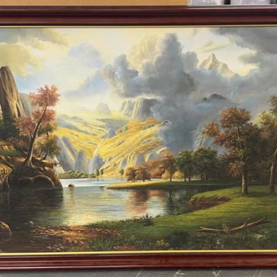 Sale Photo Thumbnail #471: Framed. Measures 54 x 38 Came from the CLIFF LODGE at Snowbird. 