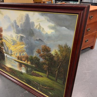 Sale Photo Thumbnail #472: Framed. Measures 54 x 38 Came from the CLIFF LODGE at Snowbird. 