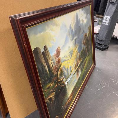 Sale Photo Thumbnail #474: Framed. Measures 54 x 38 Came from the CLIFF LODGE at Snowbird. 