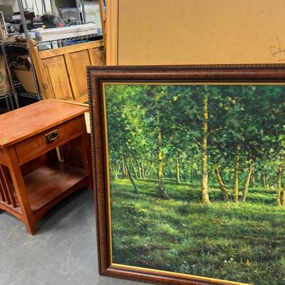 Sale Photo Thumbnail #478: Framed Measures 54 x 38 Came from the CLIFF LODGE at Snowbird. 