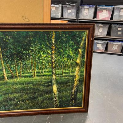Sale Photo Thumbnail #477: Framed Measures 54 x 38 Came from the CLIFF LODGE at Snowbird. 