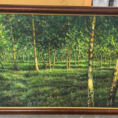 Sale Photo Thumbnail #476: Framed Measures 54 x 38 Came from the CLIFF LODGE at Snowbird. 