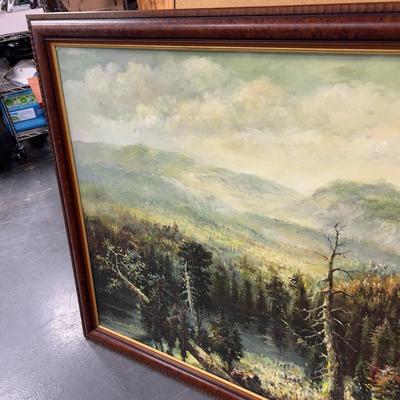 Sale Photo Thumbnail #483: Has a Damaged Frame. Measures 54 x 38 Came from the Cliff Lodge at Snowbird. 