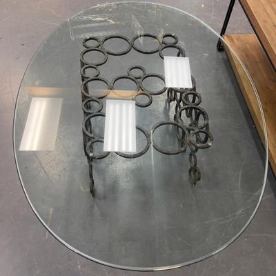 Sale Photo Thumbnail #1017: Used. Good Condition. Measures 58" X 38" X 16" Tall HEAVY!!! Bring 2 people to move the Glass. 