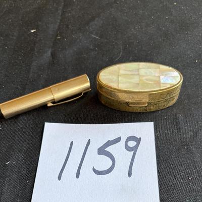 Vintage Max Factor Mother of Pearl Lipstick Holder