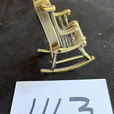 Vintage Miniature Rocking Chair Clock