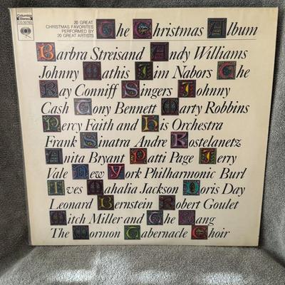 Sale Photo Thumbnail #344: "The Christmas Album: 20 Great Christmas Favorites Performed By 20 Great Artists", a classic Christmas compilation album released by Columbia Stereo with the catalog number CG-30763. 
Key details about this album:
Format: It's a double LP (two vinyl recor